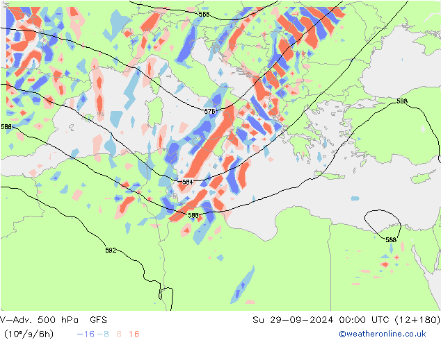 V-Adv. 500 hPa GFS So 29.09.2024 00 UTC