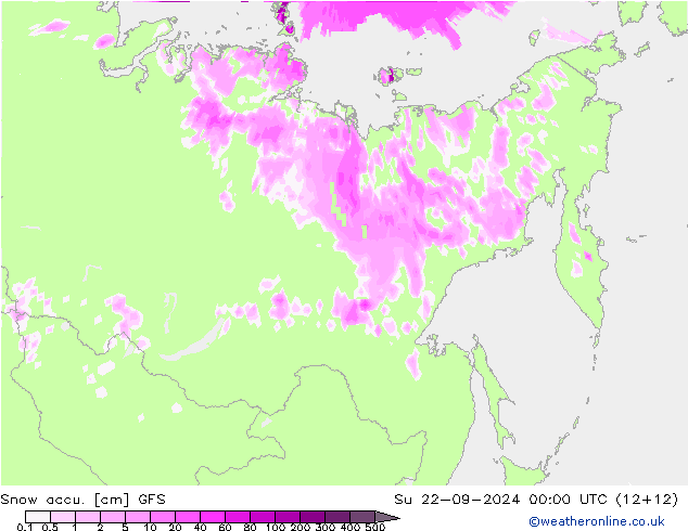 Snow accu. GFS September 2024