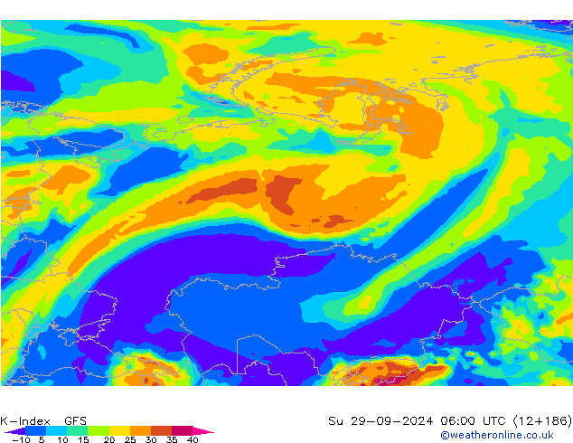 K-Index GFS Su 29.09.2024 06 UTC