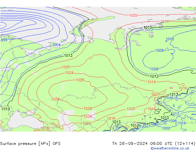 GFS: Do 26.09.2024 06 UTC