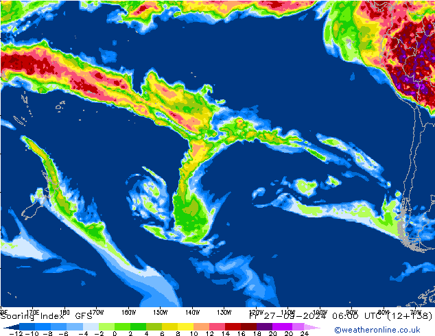 Soaring Index GFS Fr 27.09.2024 06 UTC