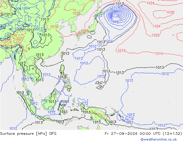 GFS: Pá 27.09.2024 00 UTC