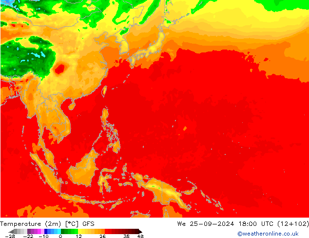 GFS: St 25.09.2024 18 UTC