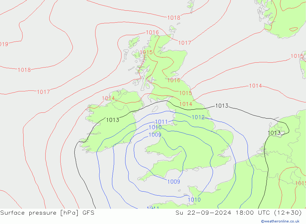 GFS: Su 22.09.2024 18 UTC