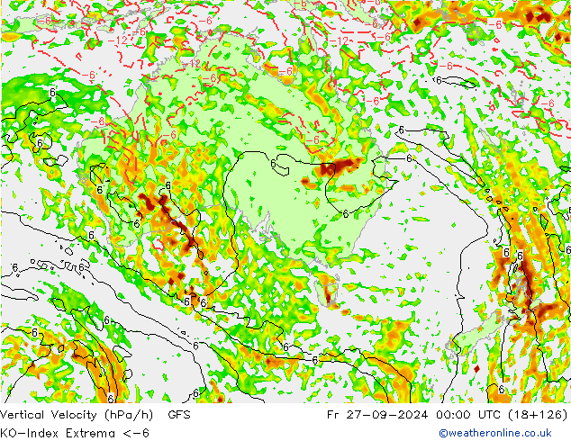 Convection-Index GFS Fr 27.09.2024 00 UTC