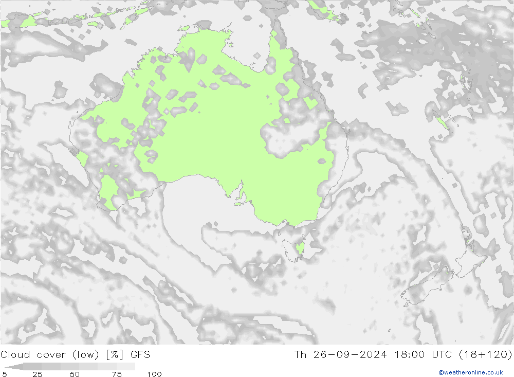 Wolken (tief) GFS Do 26.09.2024 18 UTC