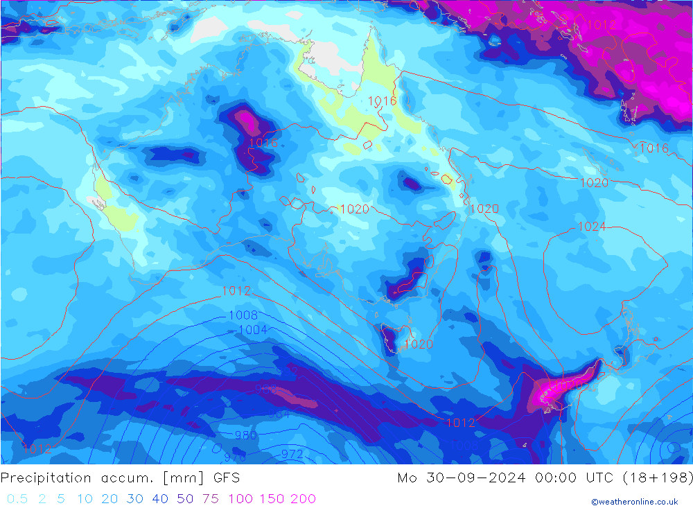 Nied. akkumuliert GFS Mo 30.09.2024 00 UTC