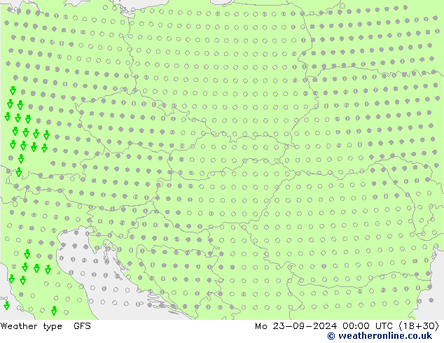 Weather type GFS Mo 23.09.2024 00 UTC