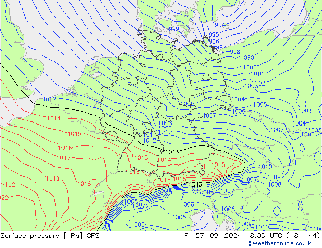 GFS: Fr 27.09.2024 18 UTC