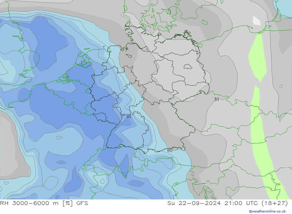 RH 3000-6000 m GFS So 22.09.2024 21 UTC