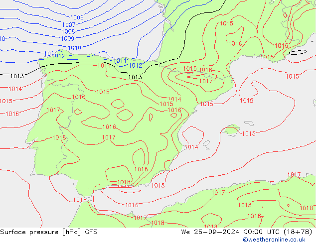 GFS: ср 25.09.2024 00 UTC