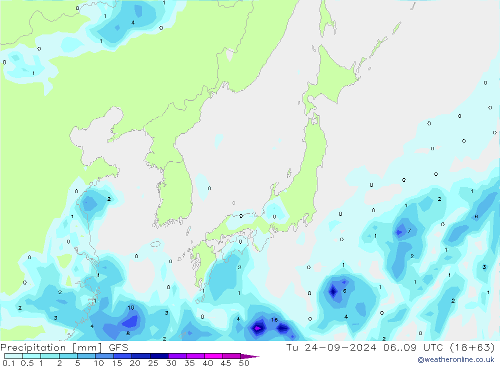 Neerslag GFS di 24.09.2024 09 UTC