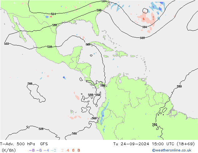 T-Adv. 500 hPa GFS Di 24.09.2024 15 UTC