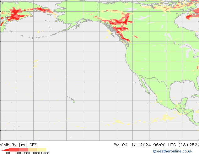 Görüş alanı GFS Çar 02.10.2024 06 UTC