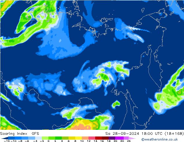 Yükselme İndeksi GFS Cts 28.09.2024 18 UTC