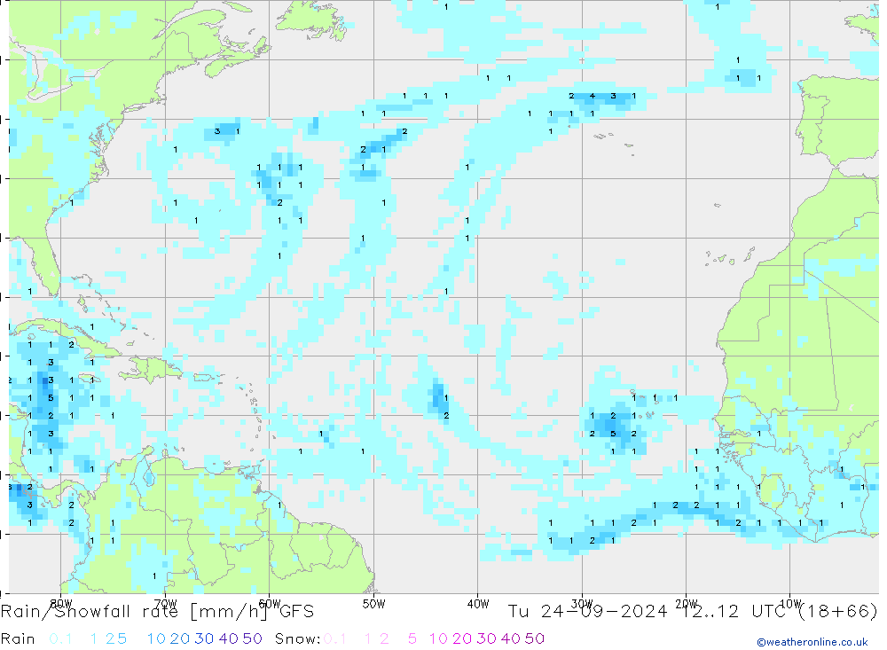 Regen/Sneeuwval GFS di 24.09.2024 12 UTC