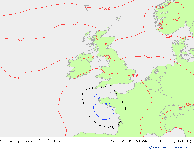 GFS: Su 22.09.2024 00 UTC