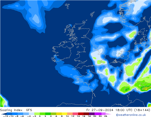 Soaring Index GFS Fr 27.09.2024 18 UTC