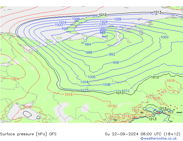 GFS: dom 22.09.2024 06 UTC