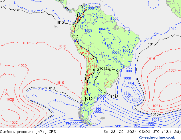 GFS: сб 28.09.2024 06 UTC