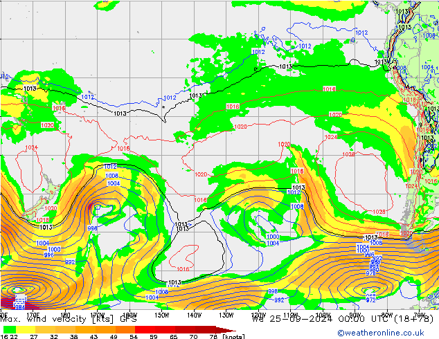 Windböen GFS Mi 25.09.2024 00 UTC