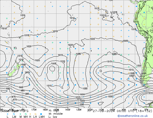 Wolkenschichten GFS Fr 27.09.2024 06 UTC