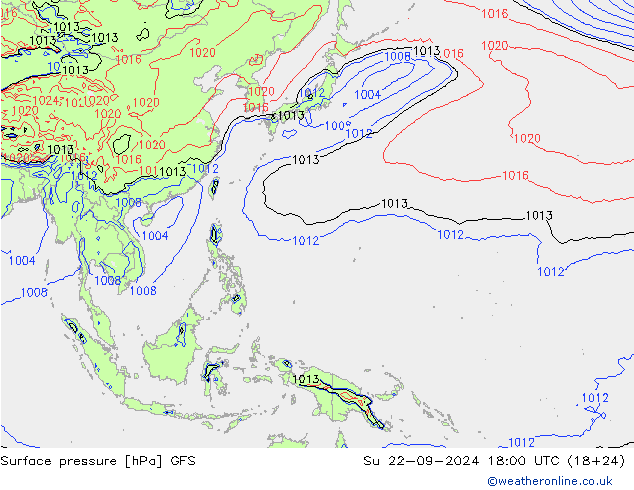 GFS: So 22.09.2024 18 UTC