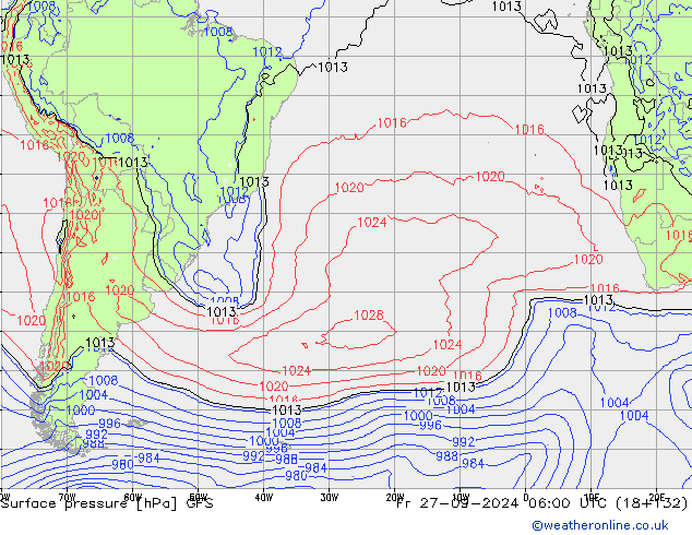 GFS: Fr 27.09.2024 06 UTC