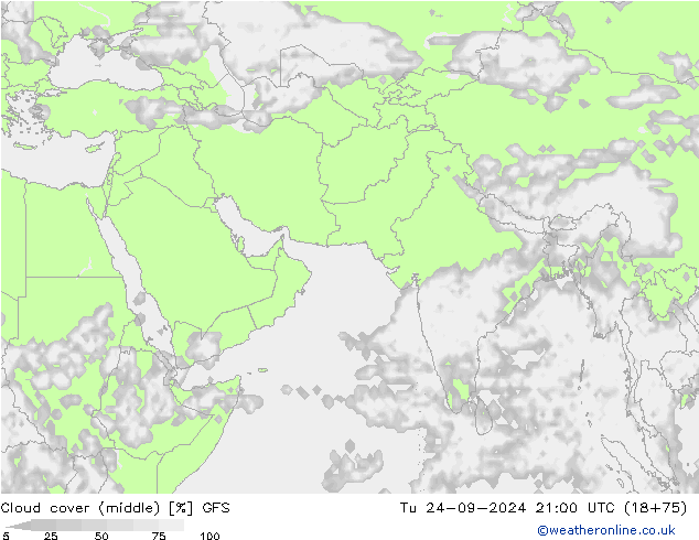 Bulutlar (orta) GFS Sa 24.09.2024 21 UTC