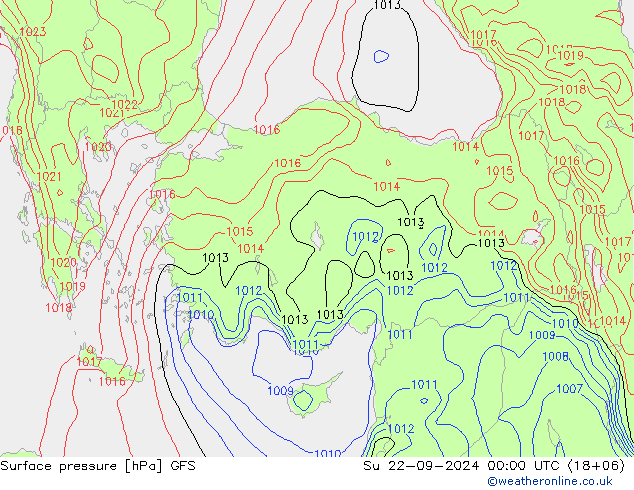 GFS: zo 22.09.2024 00 UTC