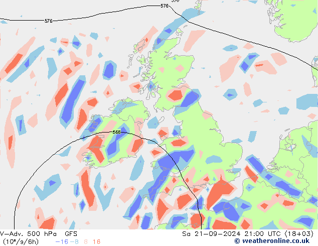 V-Adv. 500 hPa GFS So 21.09.2024 21 UTC