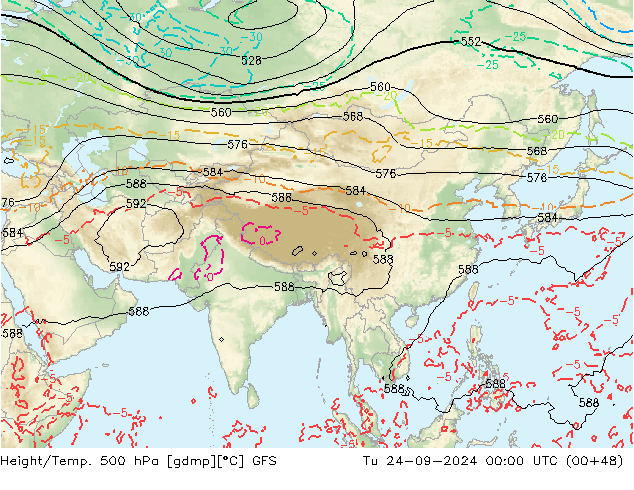 Z500/Rain (+SLP)/Z850 GFS mar 24.09.2024 00 UTC