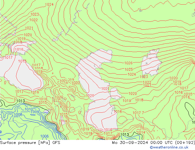 GFS: Mo 30.09.2024 00 UTC