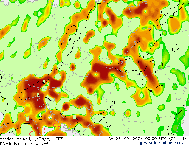 Convection-Index GFS Sáb 28.09.2024 00 UTC