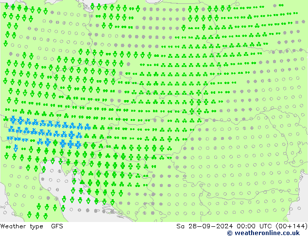 Weather type GFS Sa 28.09.2024 00 UTC