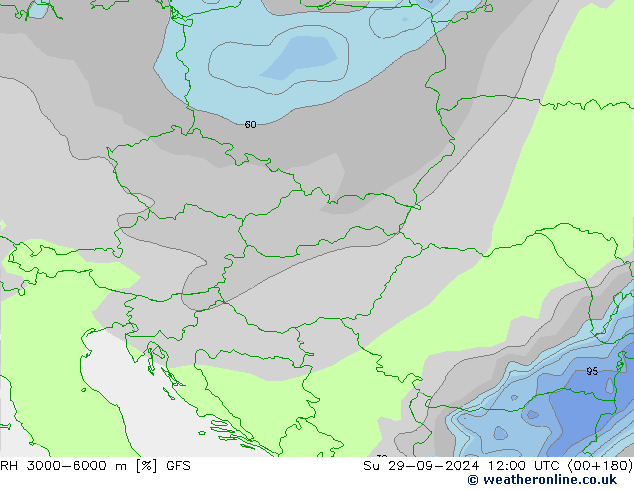 RH 3000-6000 m GFS Ne 29.09.2024 12 UTC