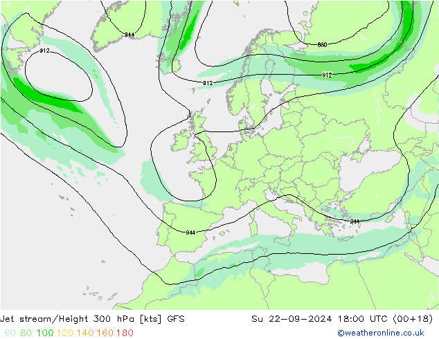 Polarjet GFS So 22.09.2024 18 UTC