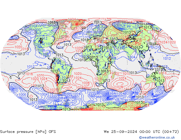 GFS: wo 25.09.2024 00 UTC