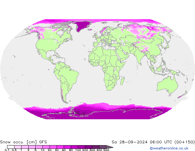 Snow accu. GFS So 28.09.2024 06 UTC