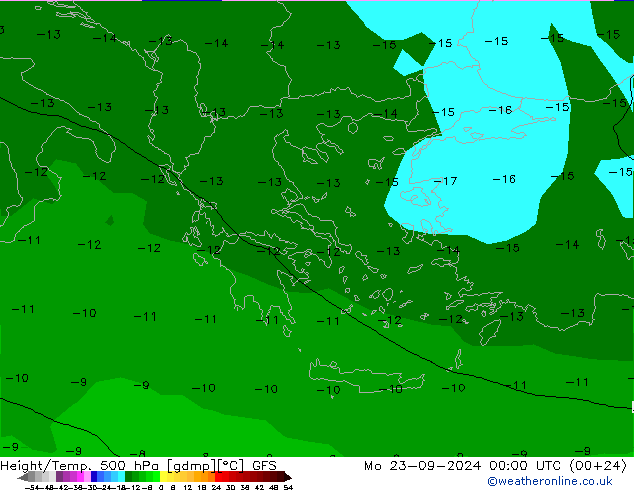 Z500/Rain (+SLP)/Z850 GFS Mo 23.09.2024 00 UTC