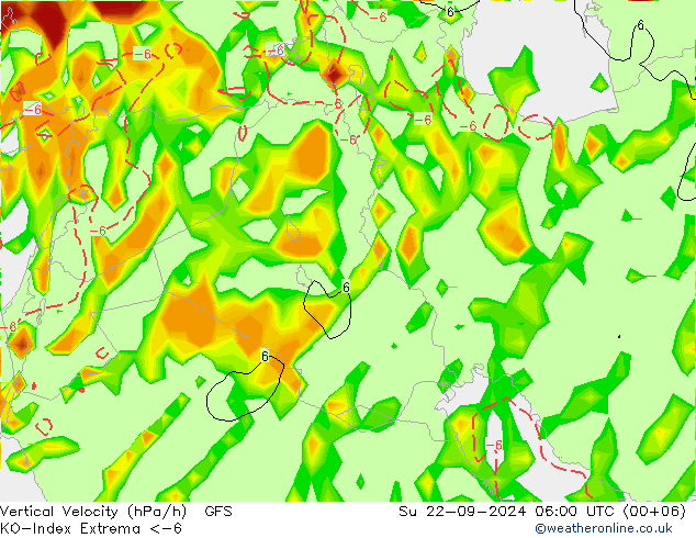 Konvektiv-Index GFS So 22.09.2024 06 UTC