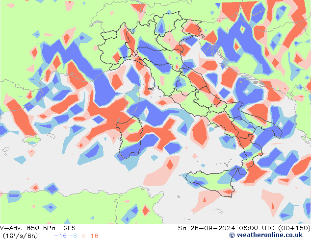 V-Adv. 850 hPa GFS so. 28.09.2024 06 UTC