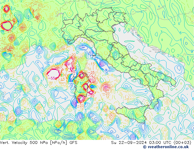 Vert. Velocity 500 hPa GFS Ne 22.09.2024 03 UTC