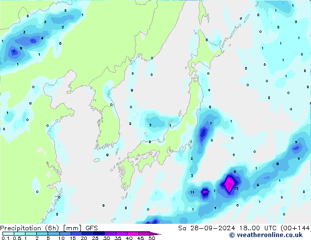 Z500/Rain (+SLP)/Z850 GFS Sa 28.09.2024 00 UTC