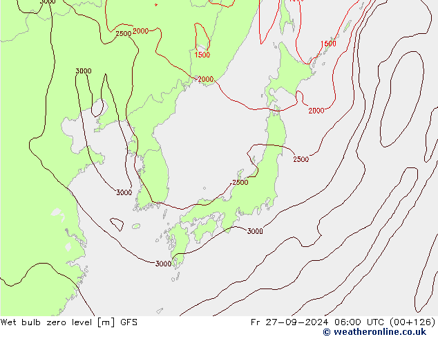 Theta-W Frostgrenze GFS Fr 27.09.2024 06 UTC