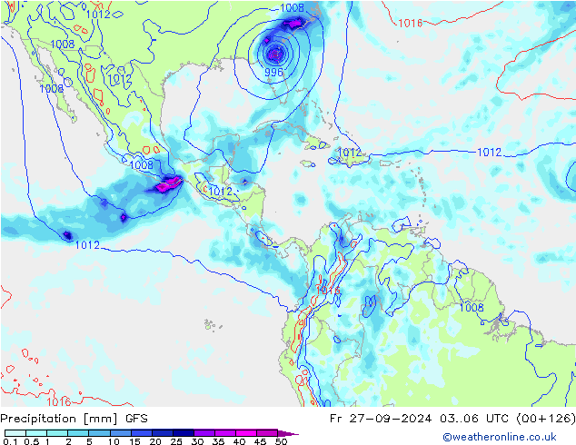 precipitação GFS Setembro 2024