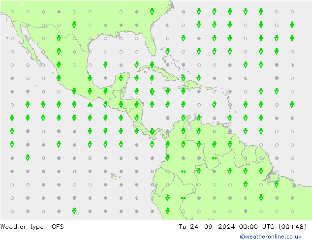 вид осадков GFS вт 24.09.2024 00 UTC