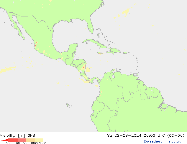 Zicht GFS zo 22.09.2024 06 UTC