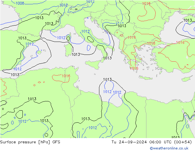 GFS: di 24.09.2024 06 UTC