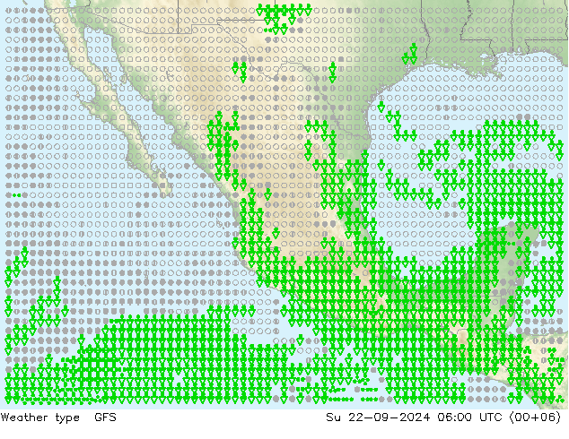 Weermodel GFS zo 22.09.2024 06 UTC